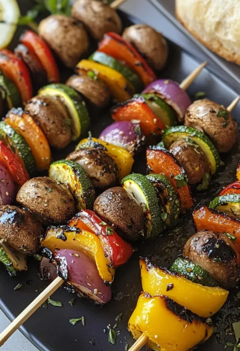 Grillspieße mit Gemüse